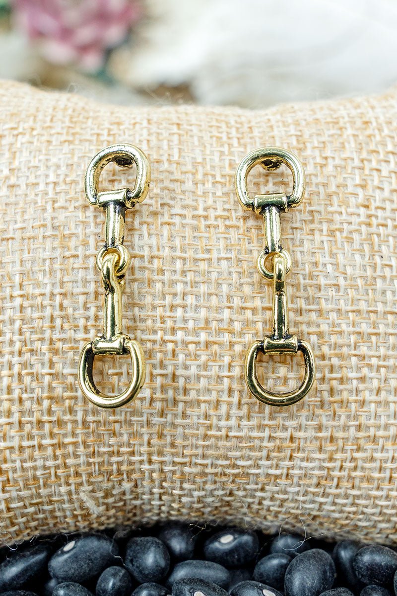 TIPI Bridle Line Goldtone Earrings - Wholesale Accessory Market