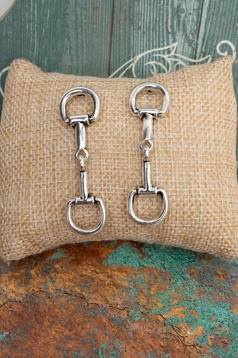 TIPI Saddle Society Silvertone Earrings - Wholesale Accessory Market