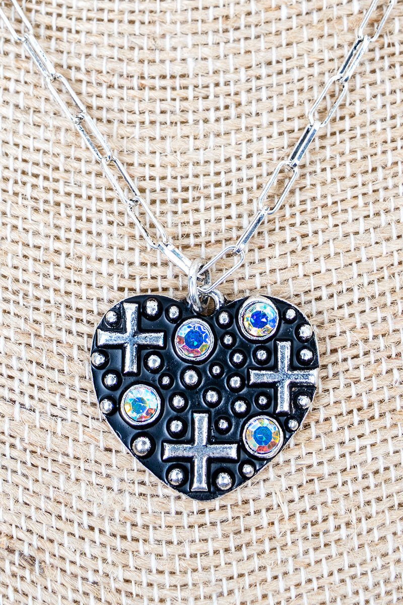 TIPI Midnight Devotion Iridescent & Silvertone Necklace - Wholesale Accessory Market