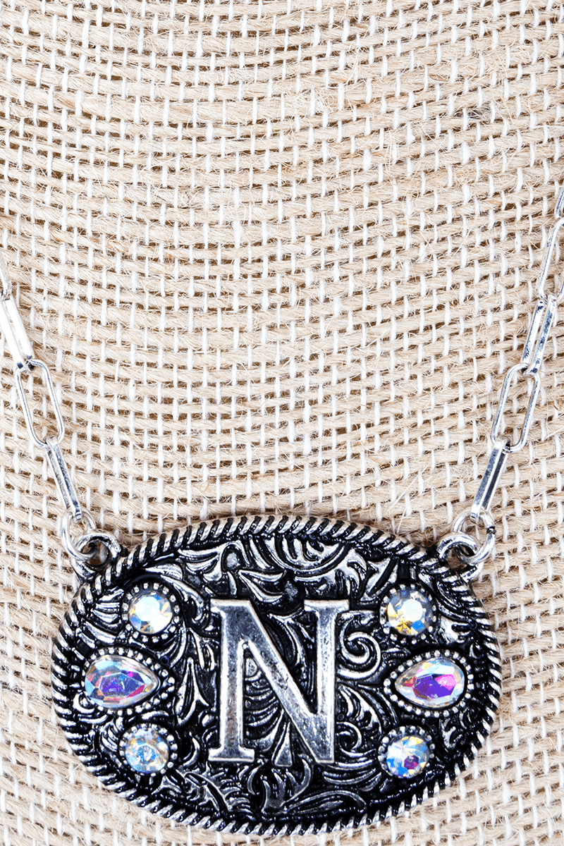 TIPI The Signature Saddle 'N' Iridescent Silvertone Necklace - Wholesale Accessory Market