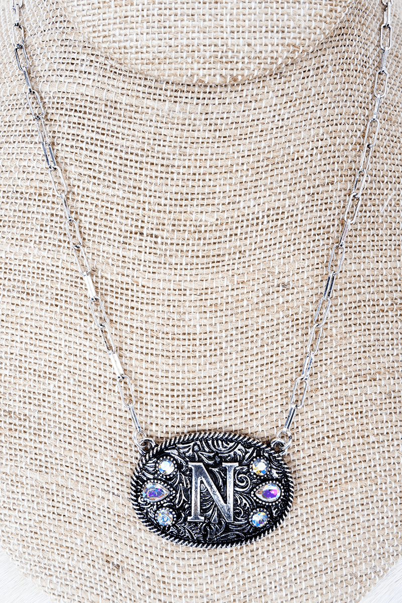 TIPI The Signature Saddle 'N' Iridescent Silvertone Necklace - Wholesale Accessory Market