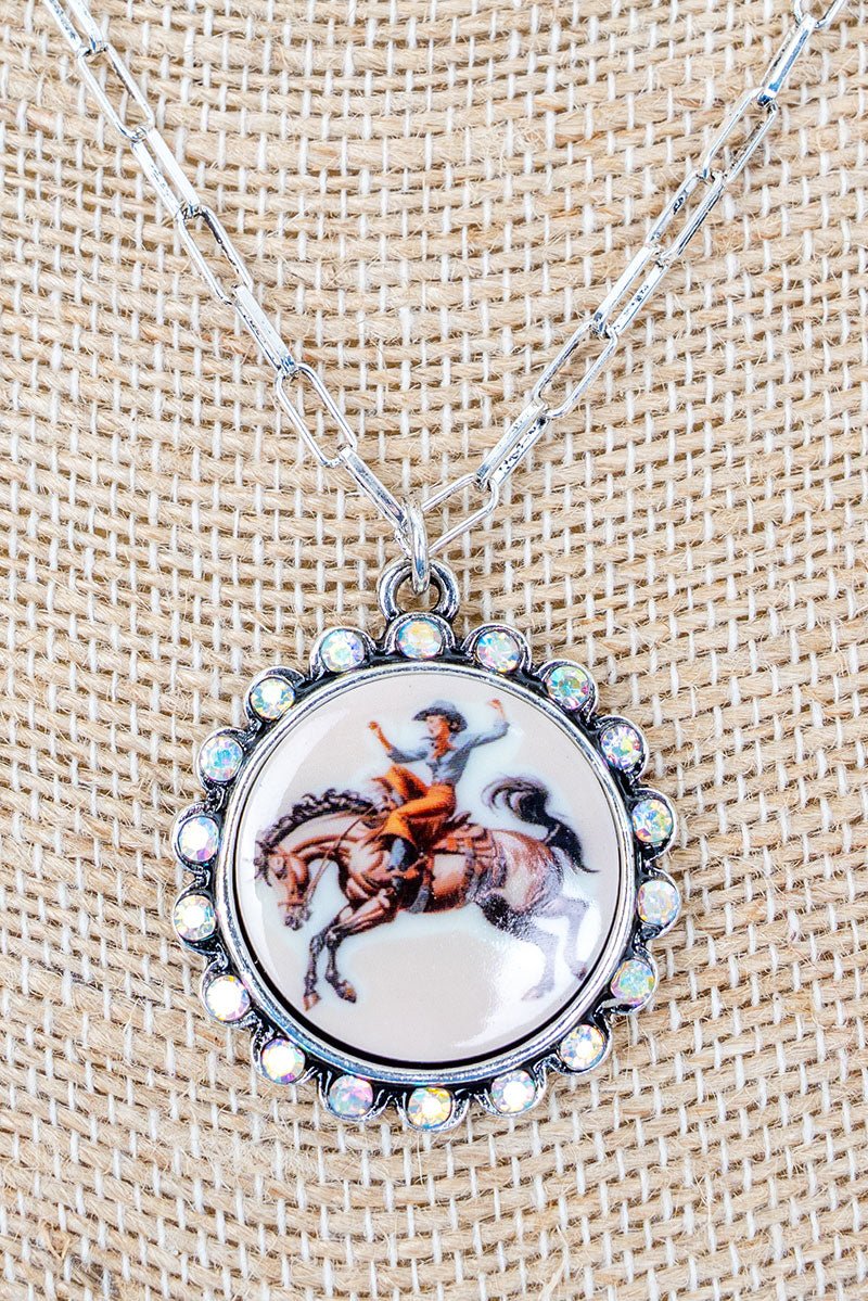 TIPI Range Rider Silvertone Necklace - Wholesale Accessory Market