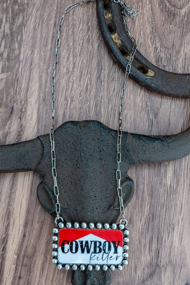 TIPI Cowboy Killer Silvertone Necklace - Wholesale Accessory Market