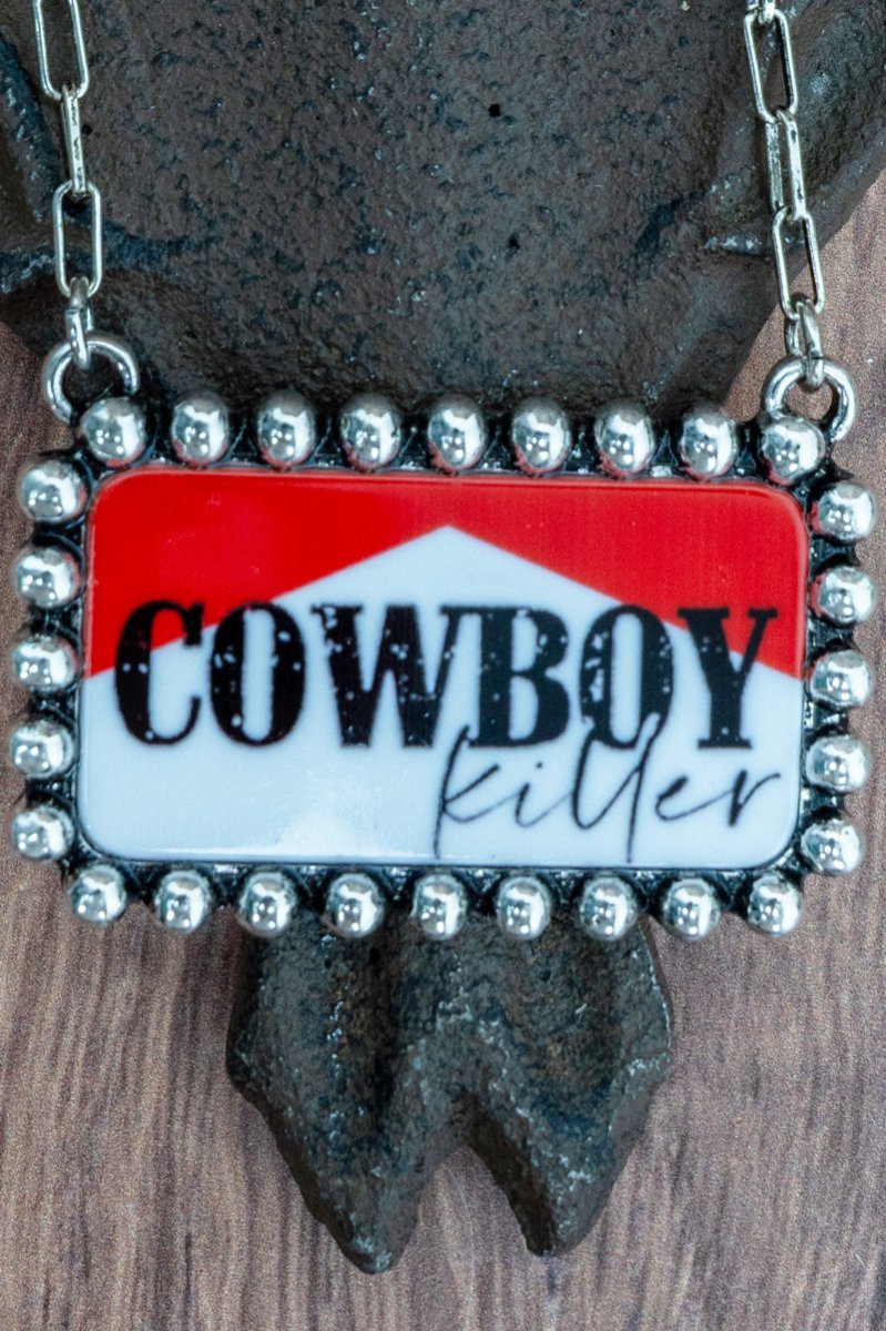 TIPI Cowboy Killer Silvertone Necklace - Wholesale Accessory Market