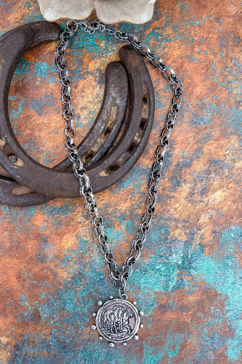 TIPI Saddleborn Spirit Silvertone Necklace - Wholesale Accessory Market