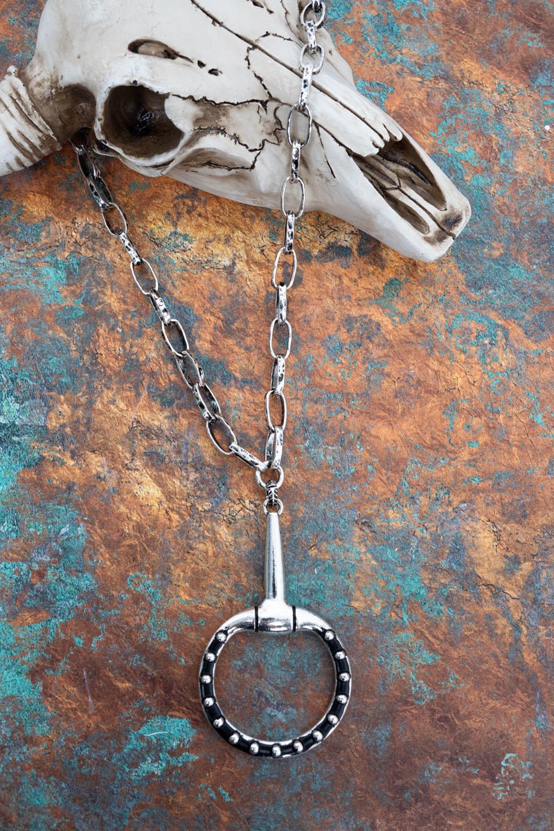 TIPI Lexington Loop Silvertone Necklace - Wholesale Accessory Market
