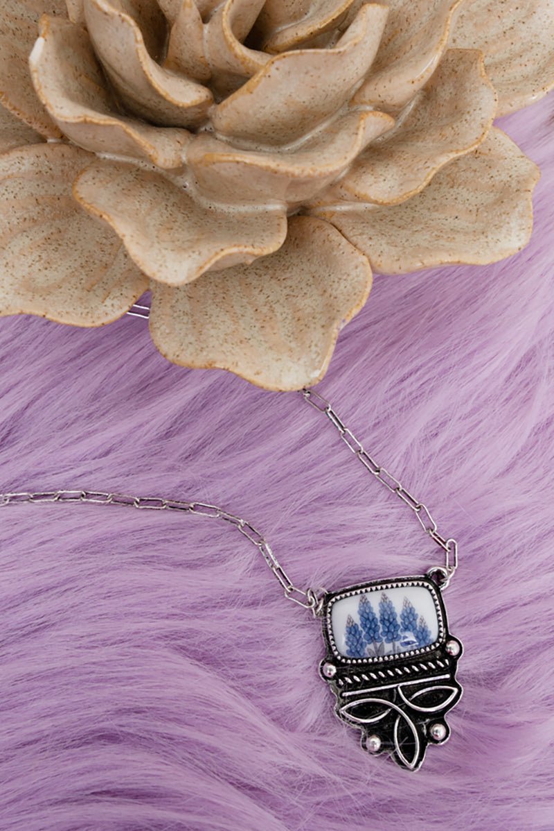 TIPI Boots & Blooms Silvertone Necklace - Wholesale Accessory Market