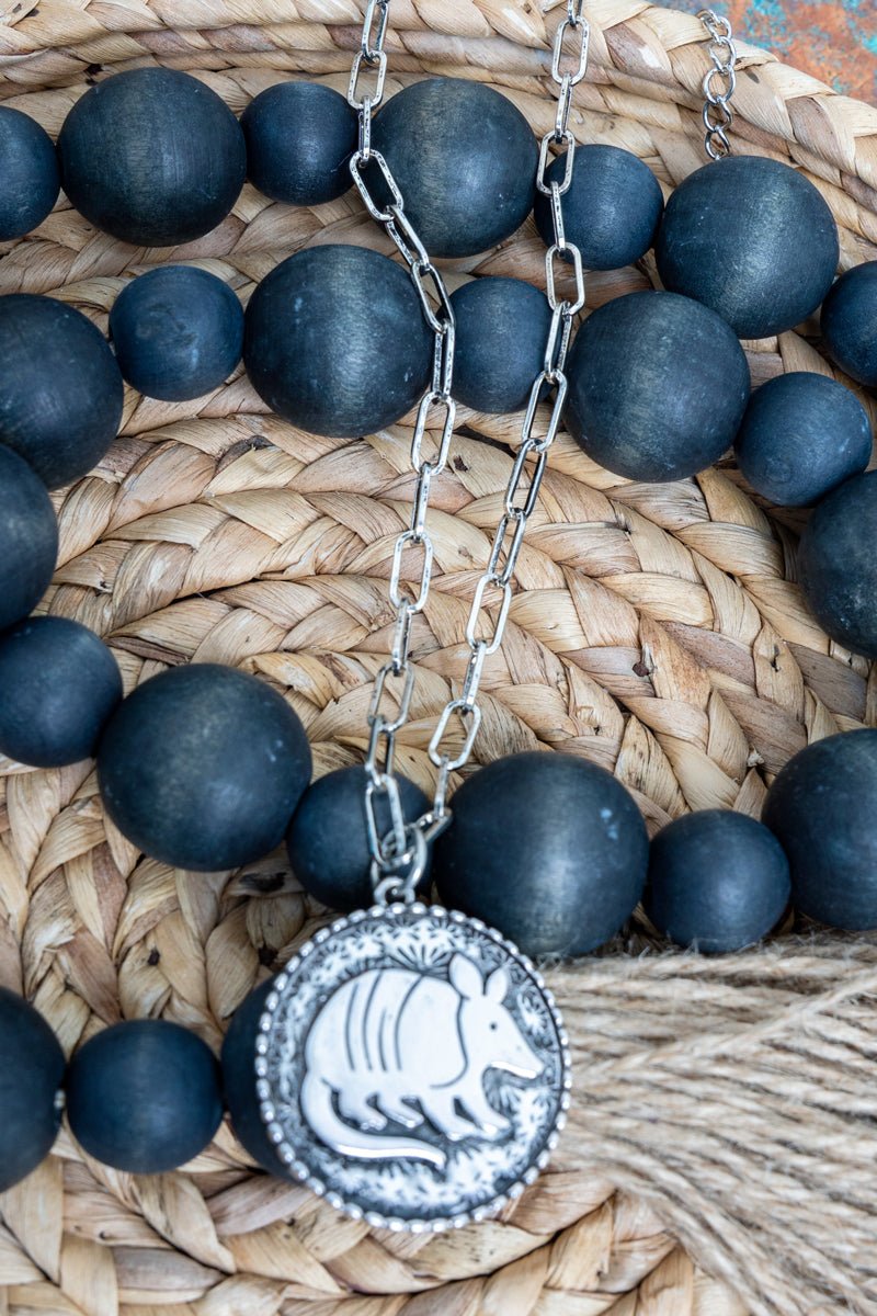 TIPI Mesa Roamer Silvertone Armadillo Necklace - Wholesale Accessory Market