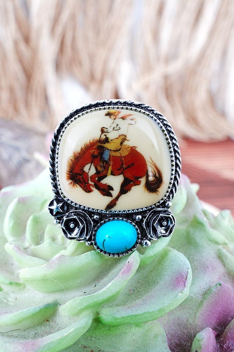 TIPI Breakaway Bronco Silvertone Ring - Wholesale Accessory Market