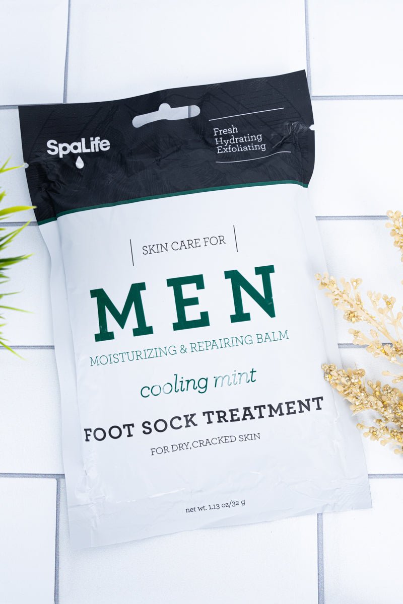1 Pair Men's Cooling Mint Foot Sock Treatment - Wholesale Accessory Market