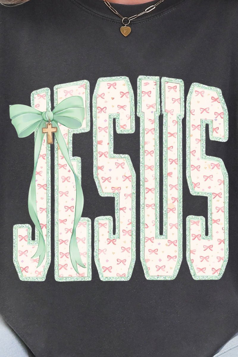 Coquette Cross Jesus Ready To Press DTF Transfer - Wholesale Accessory Market