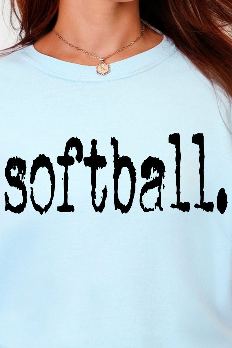 Distressed Softball. Ready To Press DTF Transfer - Wholesale Accessory Market