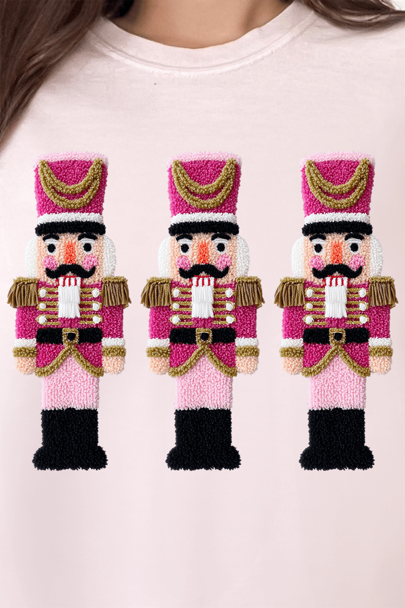 Faux Yarn Holiday Guard Nutcracker Ready To Press DTF Transfer - Wholesale Accessory Market