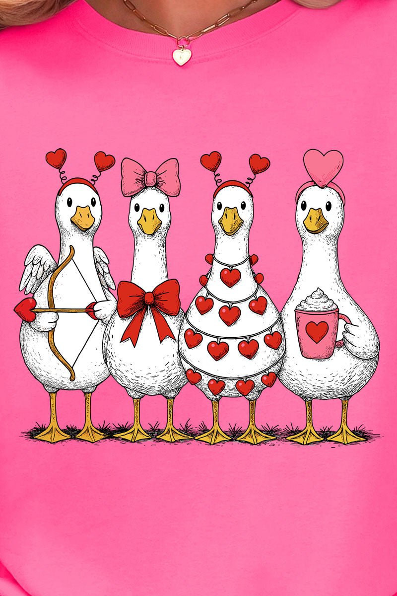 Geese In Love Formation Ready To Press DTF Transfer - Wholesale Accessory Market