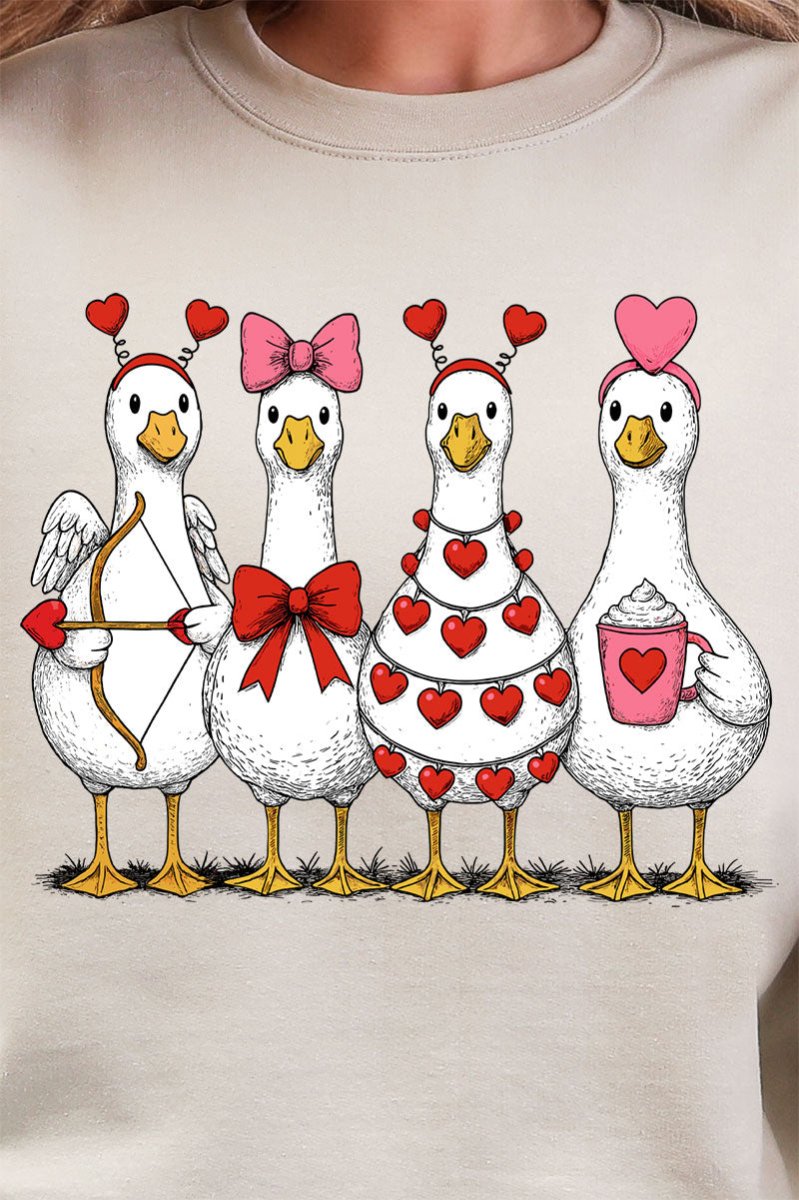 Geese In Love Formation Ready To Press DTF Transfer - Wholesale Accessory Market
