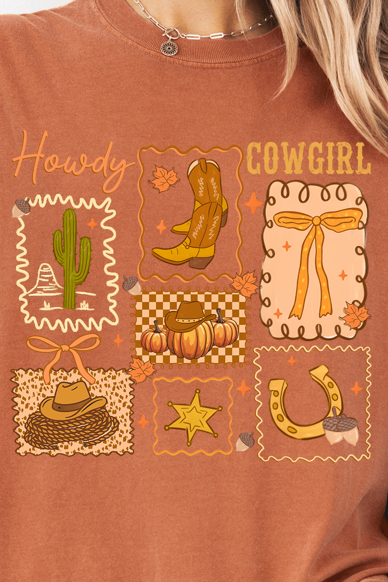Howdy Fall, Cowgirl Ready To Press DTF Transfer - Wholesale Accessory Market