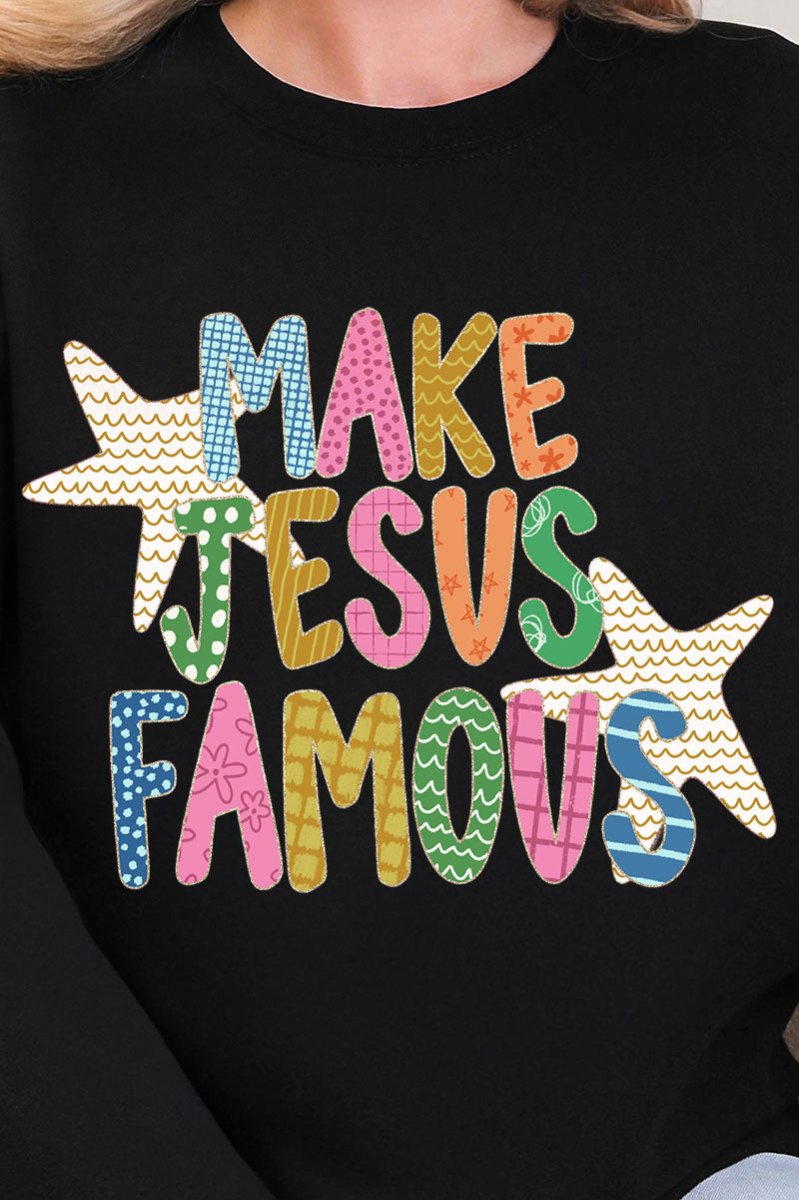 Make Jesus Famous Ready To Press DTF Transfer - Wholesale Accessory Market