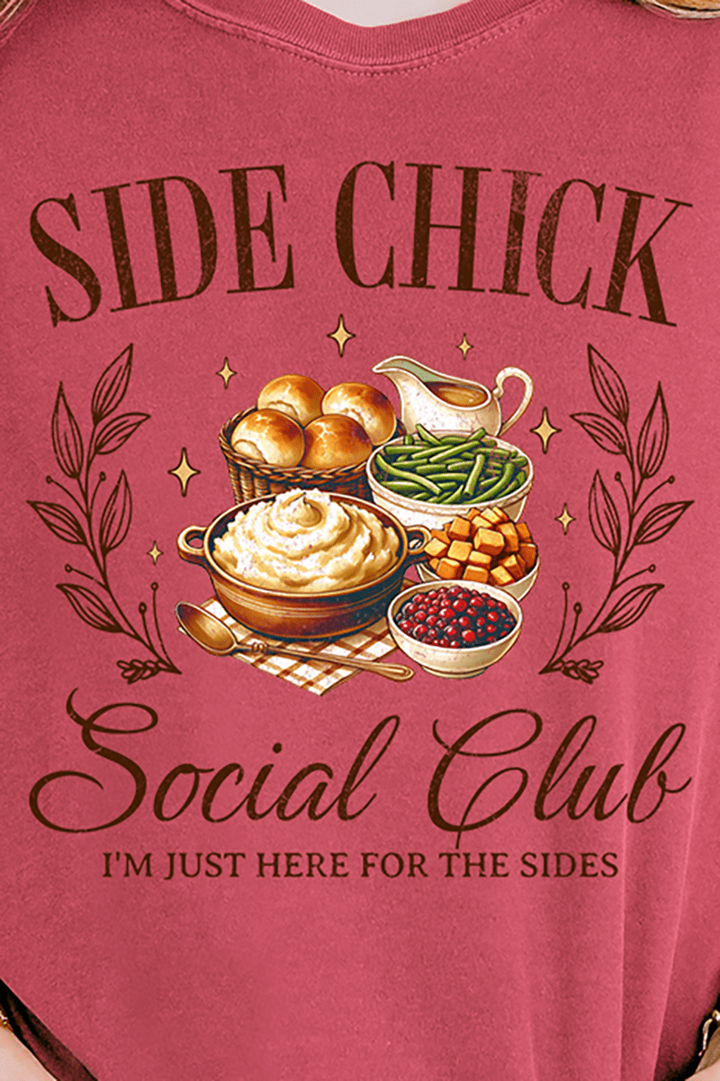 Side Chick Social Club Ready To Press DTF Transfer - Wholesale Accessory Market