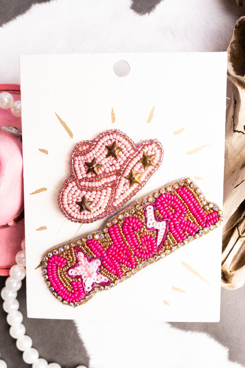 Viola Seed Bead Hat and 'Cowgirl' Hat Pins - Wholesale Accessory Market