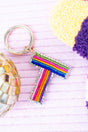 Viola Color Your World 'T' Initial Keychain - Wholesale Accessory Market