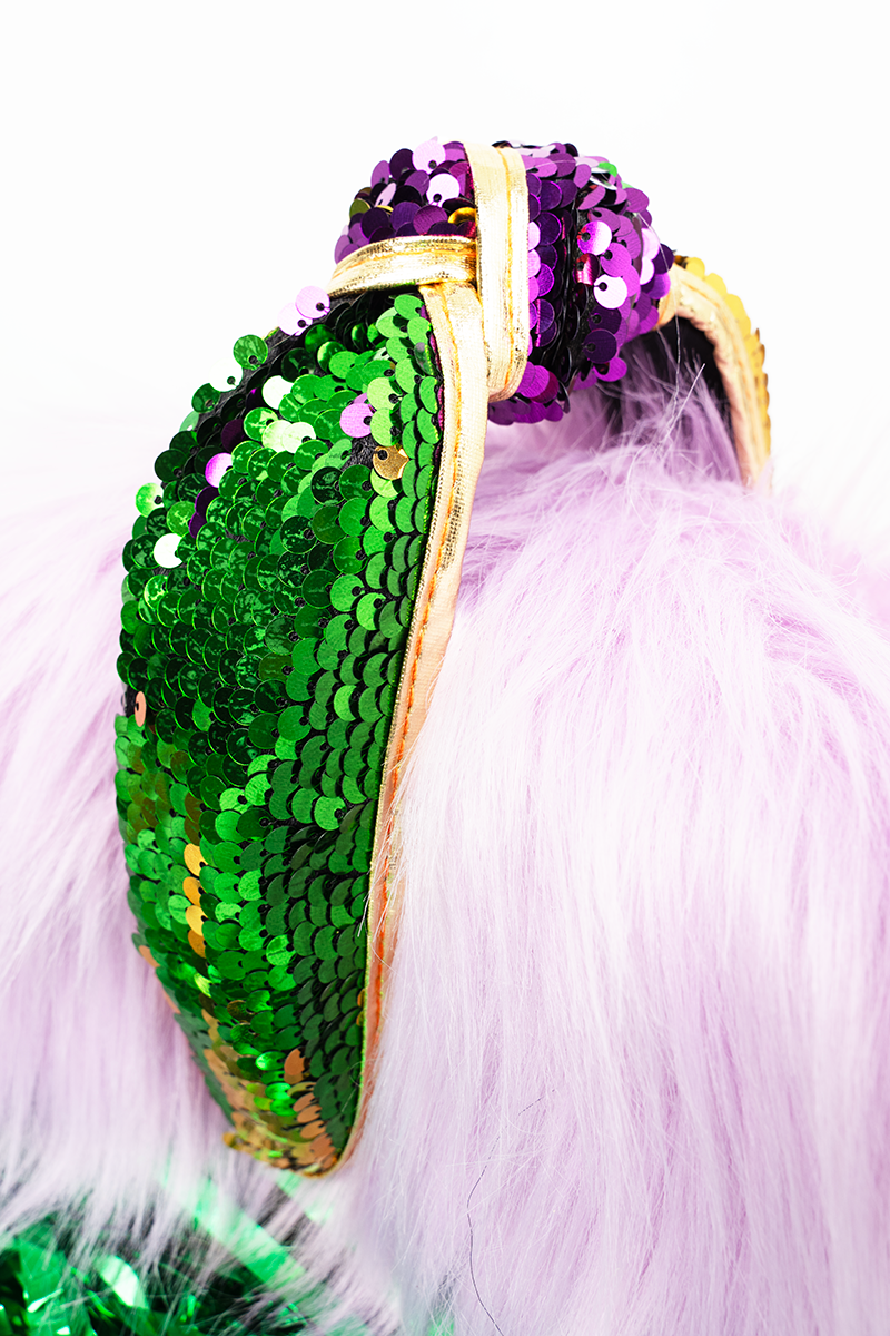 Viola French Quarter Flair Sequin Knotted Headband - Wholesale Accessory Market