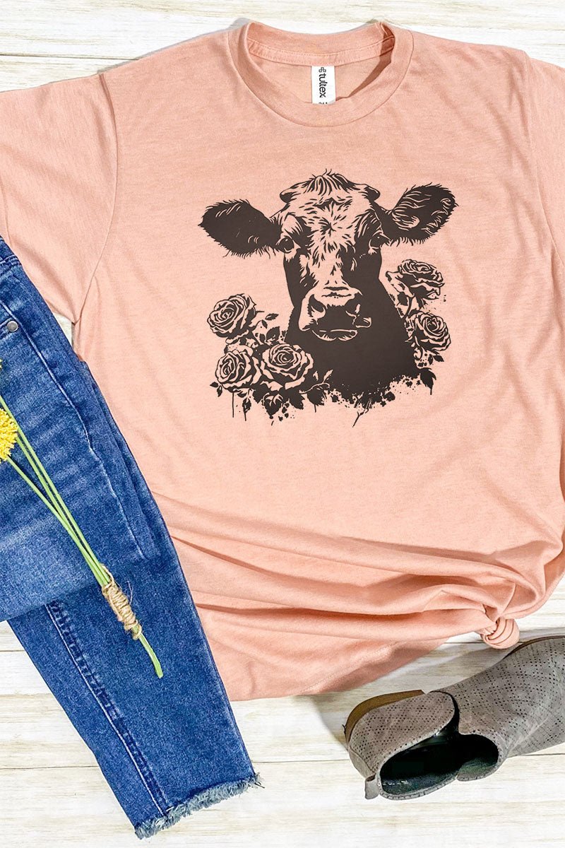 Rosie The Cow Unisex Poly-Rich Blend Tee - Wholesale Accessory Market