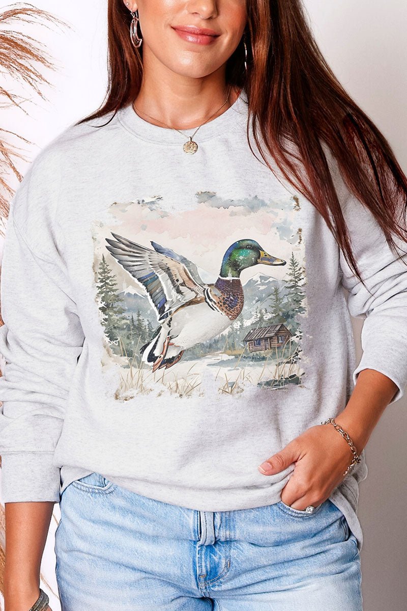 Mallard Mountains Vintage Heavy Blend Crew Sweatshirt - Wholesale Accessory Market