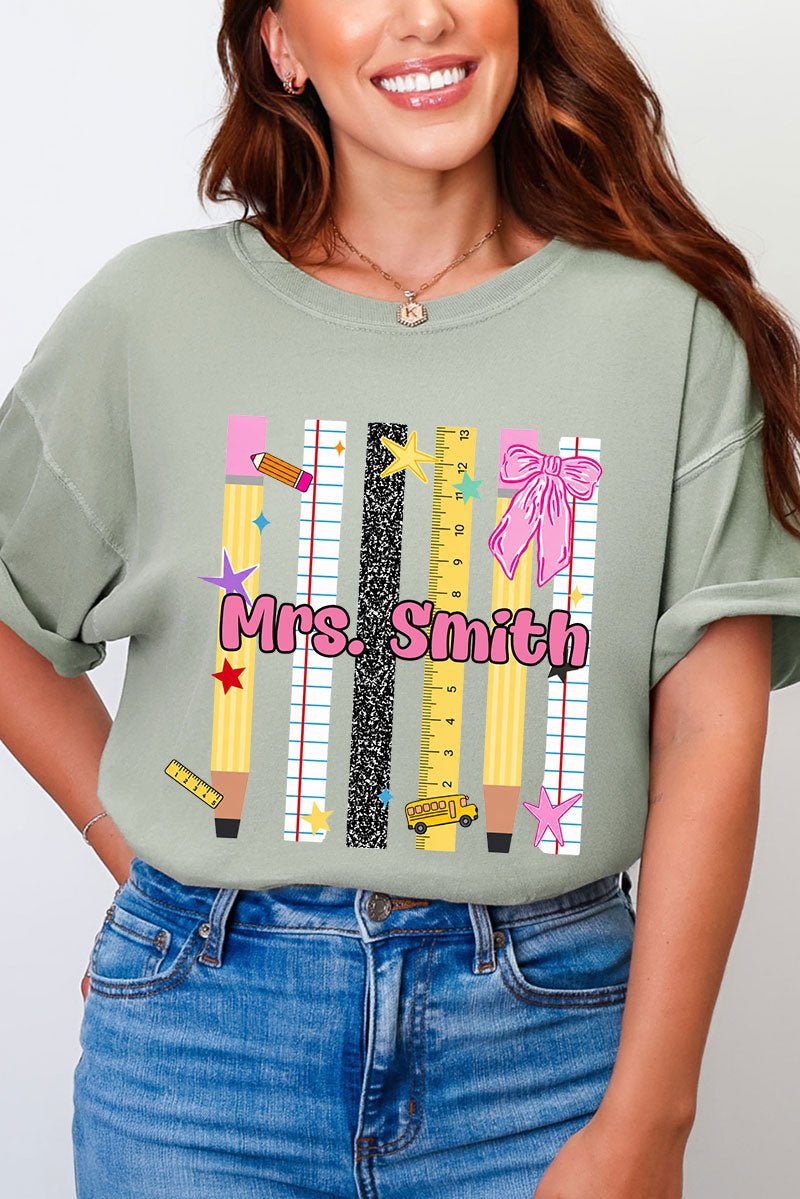 Personalized Teachers Rule Comfort Colors Adult Ring-Spun Cotton Tee - Wholesale Accessory Market