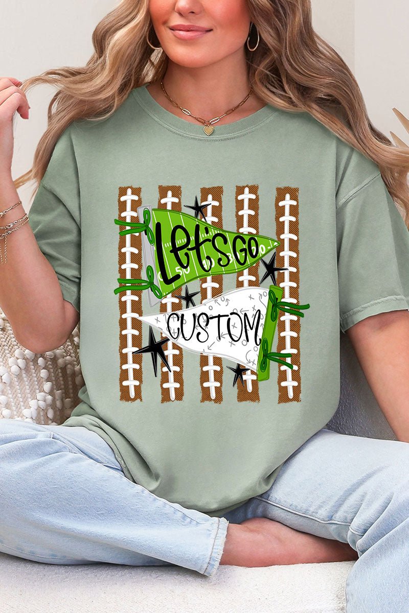 Personalized Touchdown Cheers Comfort Colors Adult Ring-Spun Cotton Tee *Enter Custom Text - Wholesale Accessory Market