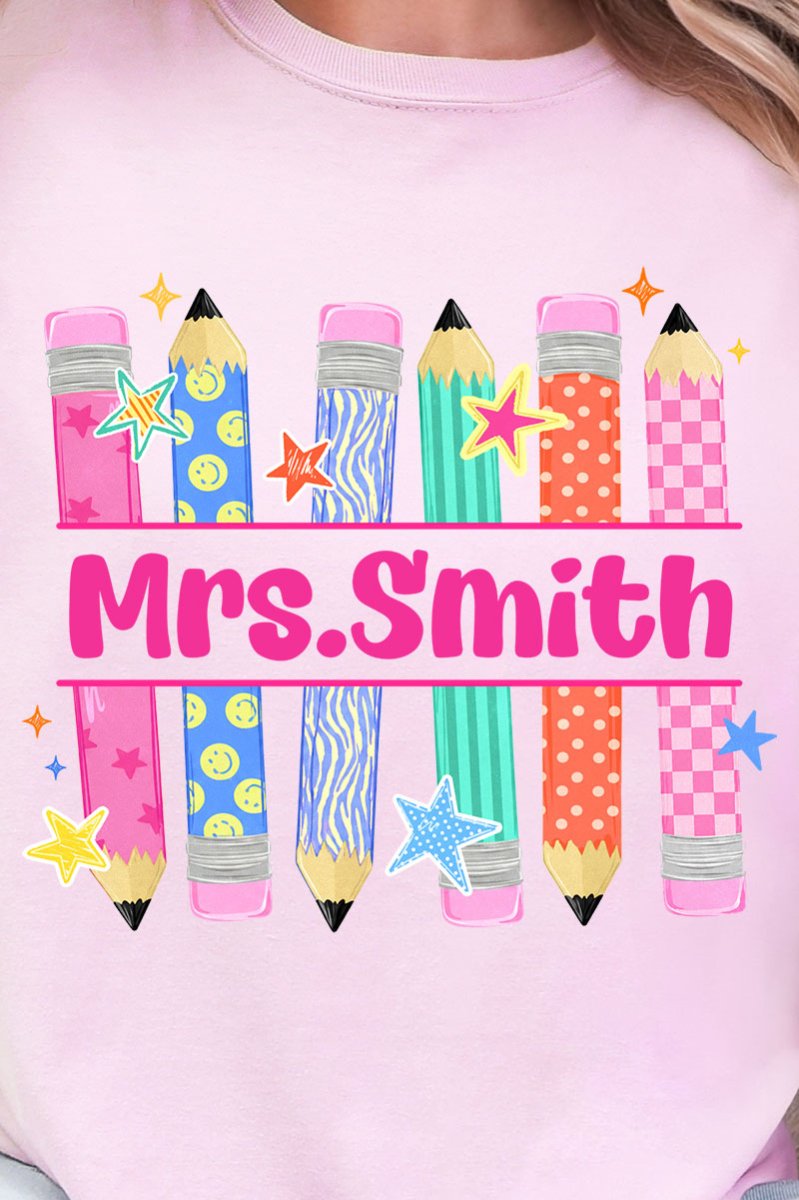 Personalized Pencil Party Comfort Colors Adult Ring-Spun Cotton Tee - Wholesale Accessory Market