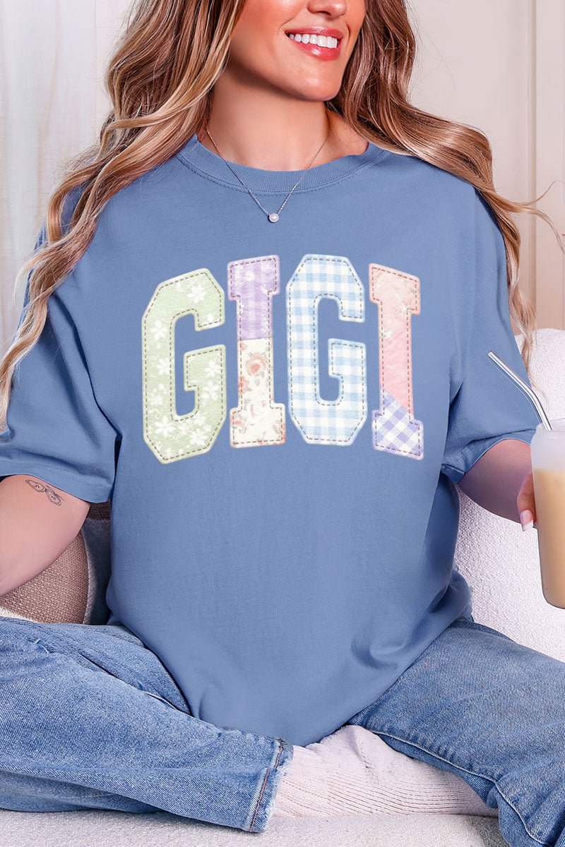Personalized Soft Stitch Mom Name Comfort Colors Adult Ring - Spun Cotton Tee *Choose Your Name - Wholesale Accessory Market