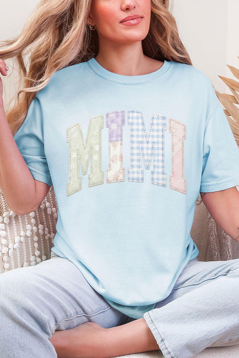 Personalized Soft Stitch Mom Name Comfort Colors Adult Ring - Spun Cotton Tee *Choose Your Name - Wholesale Accessory Market