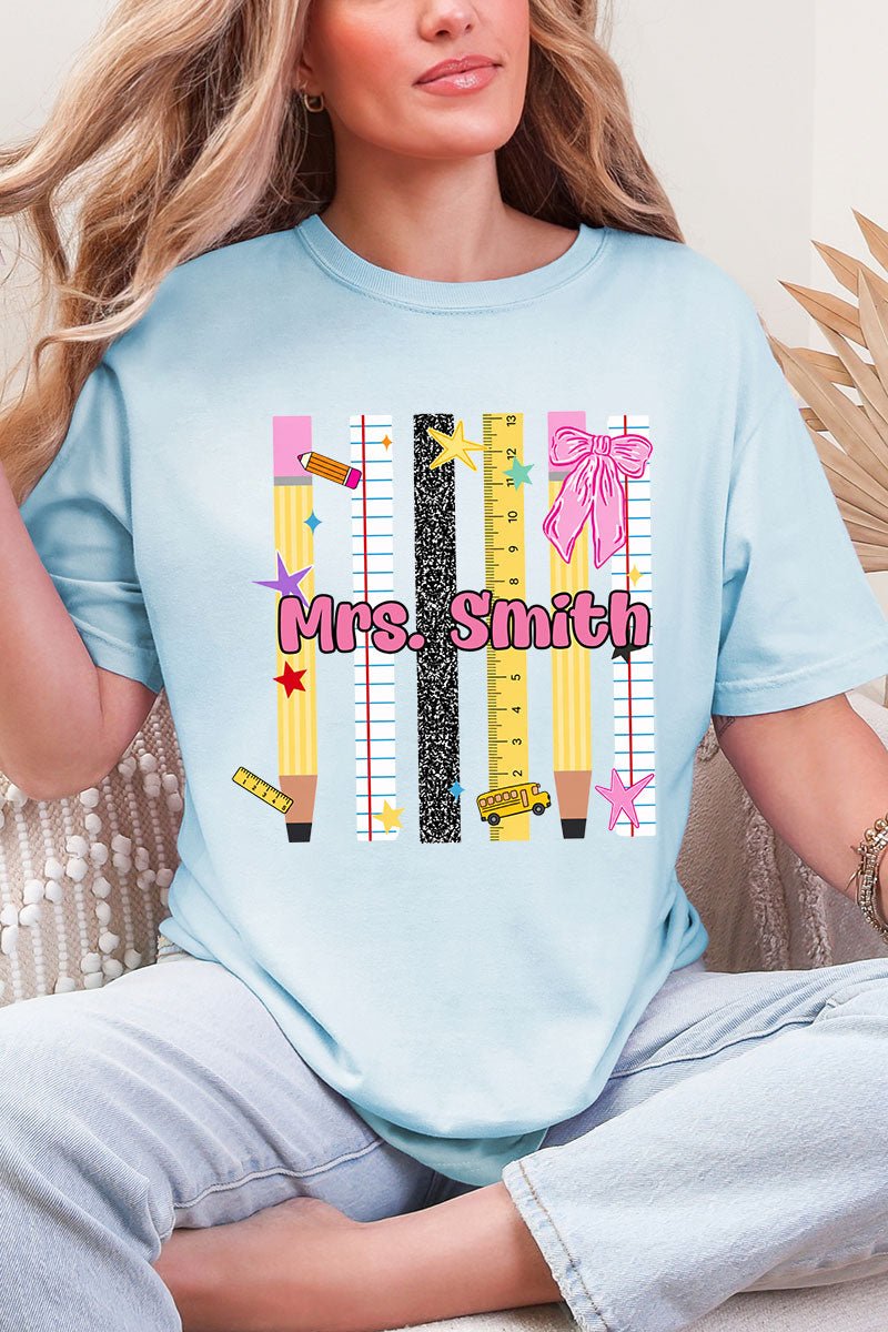Personalized Teachers Rule Comfort Colors Adult Ring-Spun Cotton Tee - Wholesale Accessory Market