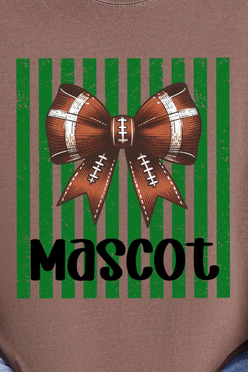 Personalized Green Varsity Bow Comfort Colors Adult Ring-Spun Cotton Tee *Enter Mascot Name - Wholesale Accessory Market