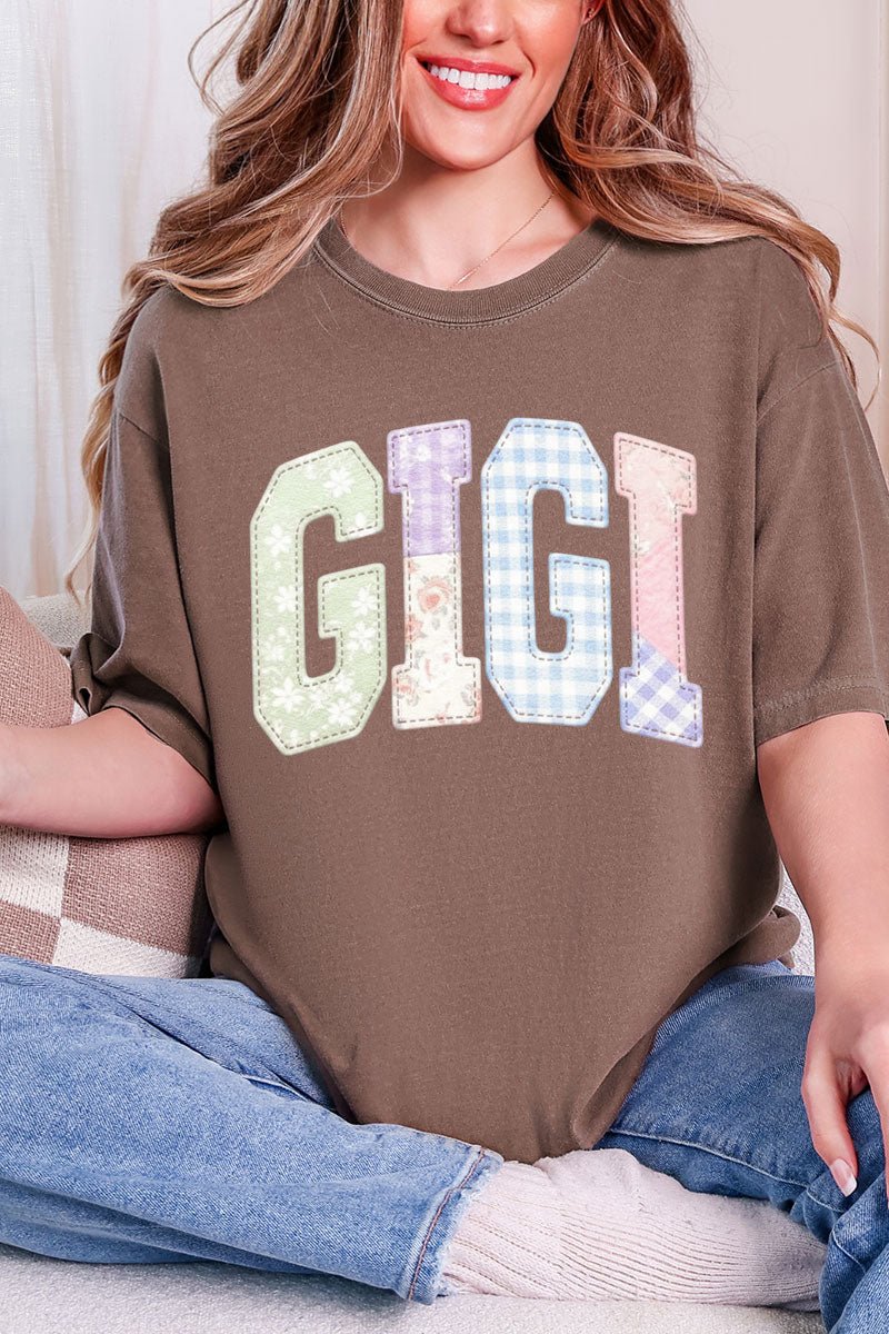 Personalized Soft Stitch Mom Name Comfort Colors Adult Ring - Spun Cotton Tee *Choose Your Name - Wholesale Accessory Market
