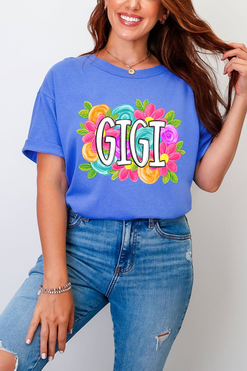 Personalized Mother's Day Bloom Comfort Colors Adult Ring - Spun Cotton Tee *Choose Your Name - Wholesale Accessory Market