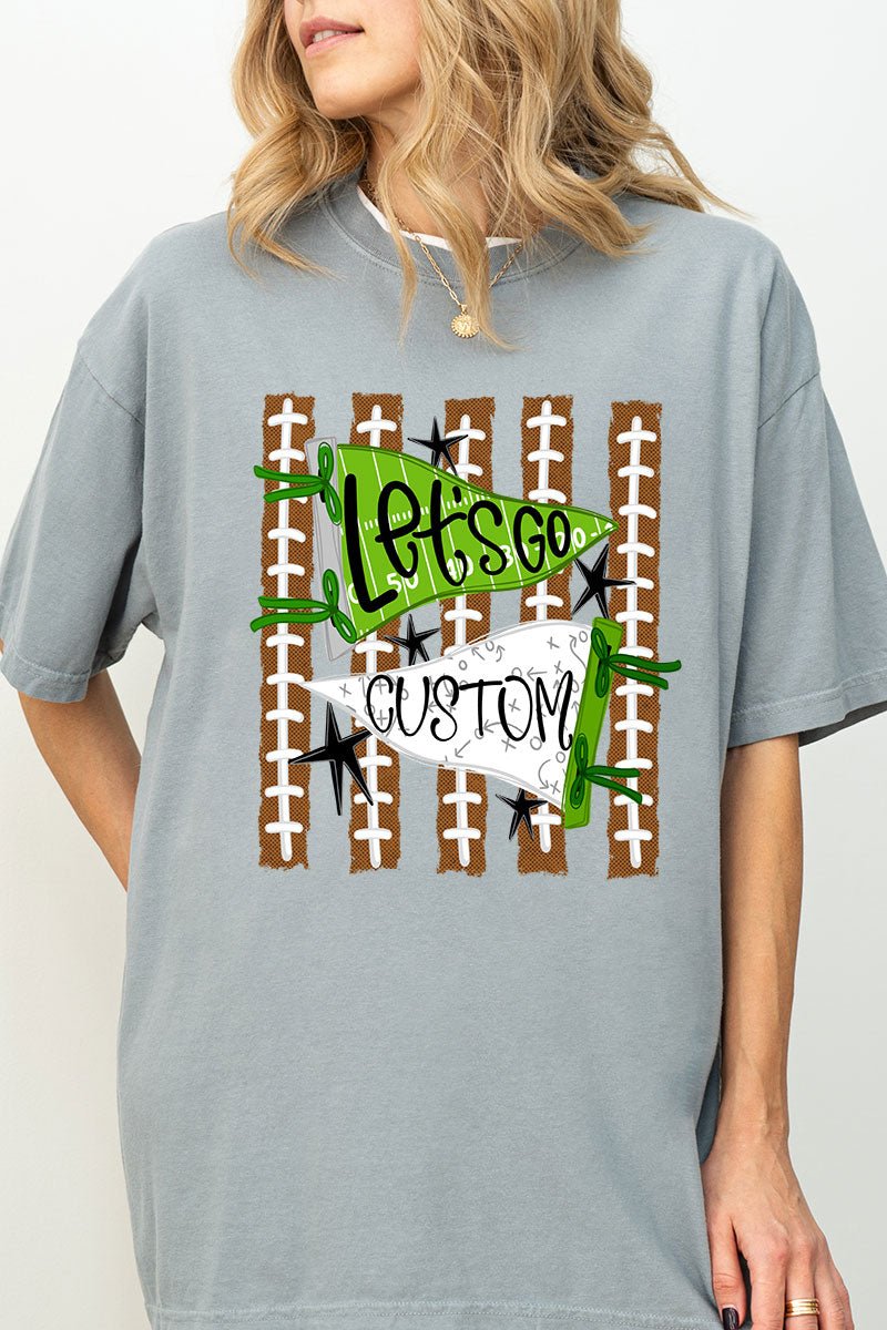 Personalized Touchdown Cheers Comfort Colors Adult Ring-Spun Cotton Tee *Enter Custom Text - Wholesale Accessory Market