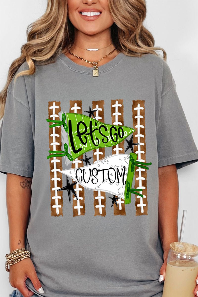 Personalized Touchdown Cheers Comfort Colors Adult Ring-Spun Cotton Tee *Enter Custom Text - Wholesale Accessory Market