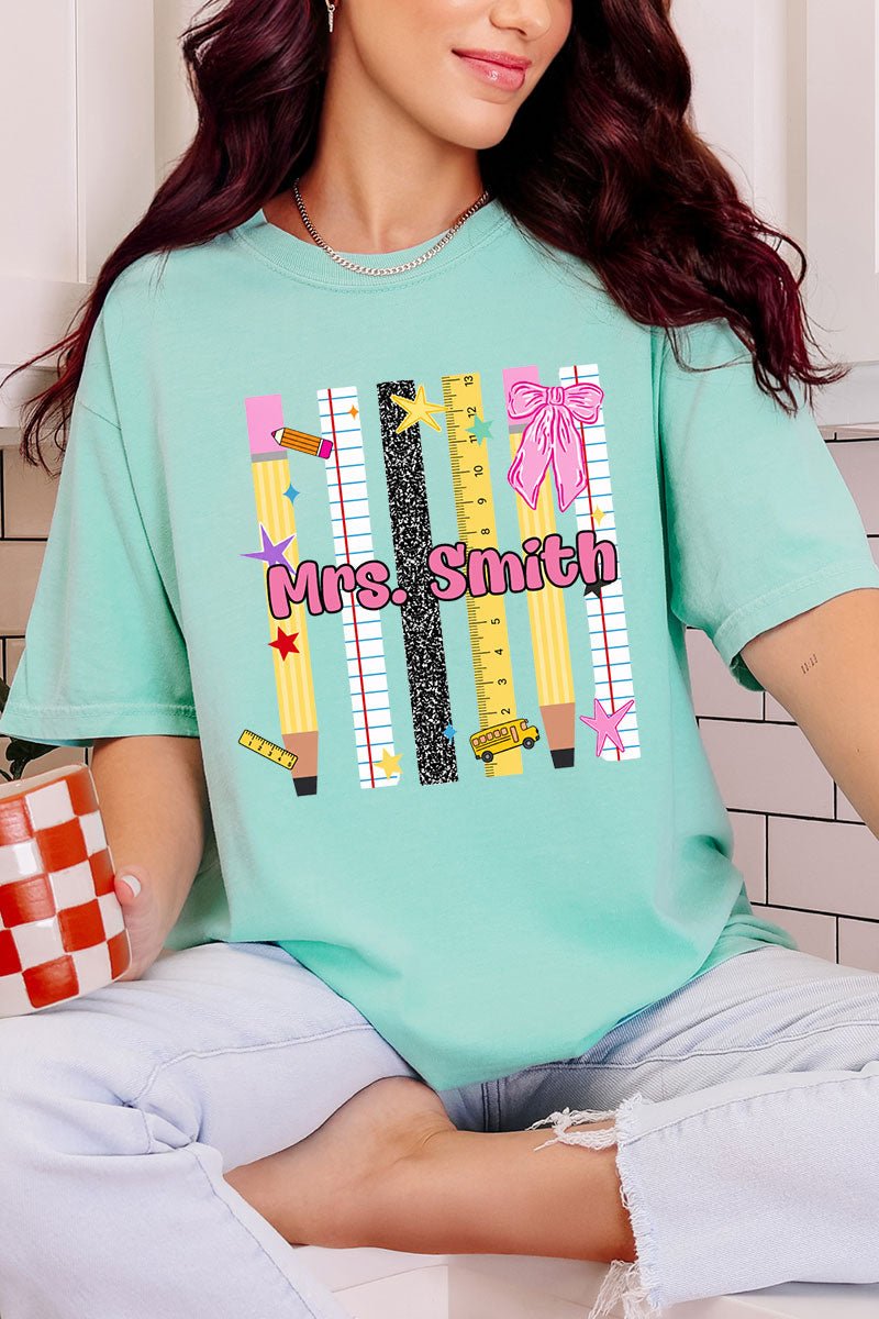 Personalized Teachers Rule Comfort Colors Adult Ring-Spun Cotton Tee - Wholesale Accessory Market