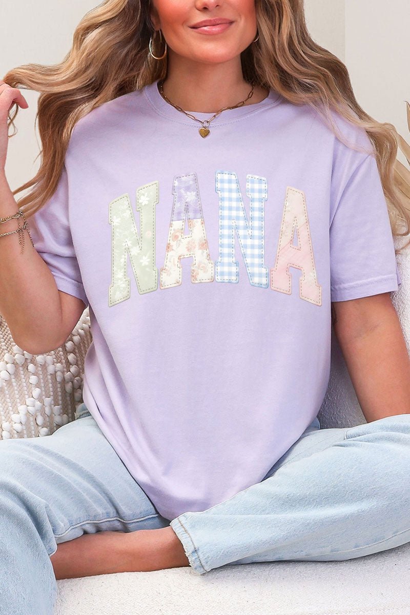 Personalized Soft Stitch Mom Name Comfort Colors Adult Ring - Spun Cotton Tee *Choose Your Name - Wholesale Accessory Market