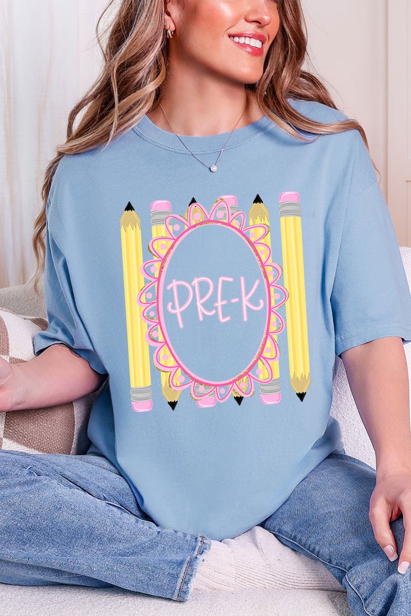Pencil Perfect: Grade School Collection Comfort Colors Adult Ring-Spun Cotton Tee *Choose Your Grade - Wholesale Accessory Market