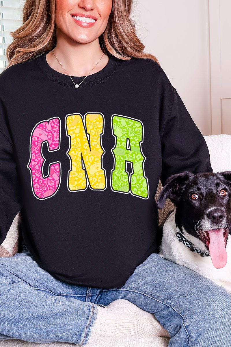 Personalized Neon Care Crew Heavy Blend Crew Sweatshirt *Choose Title - Wholesale Accessory Market