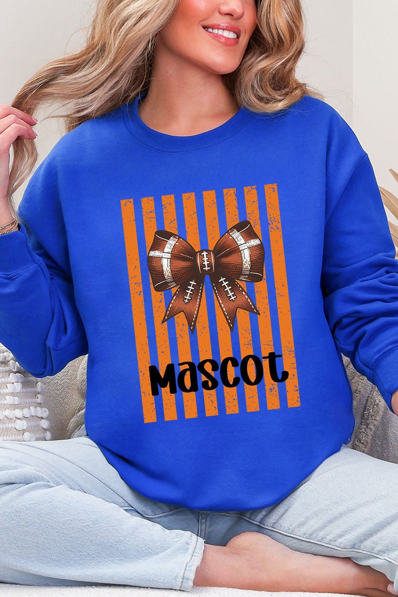 Personalized Orange Varsity Bow Heavy Blend Crew Sweatshirt - Wholesale Accessory Market