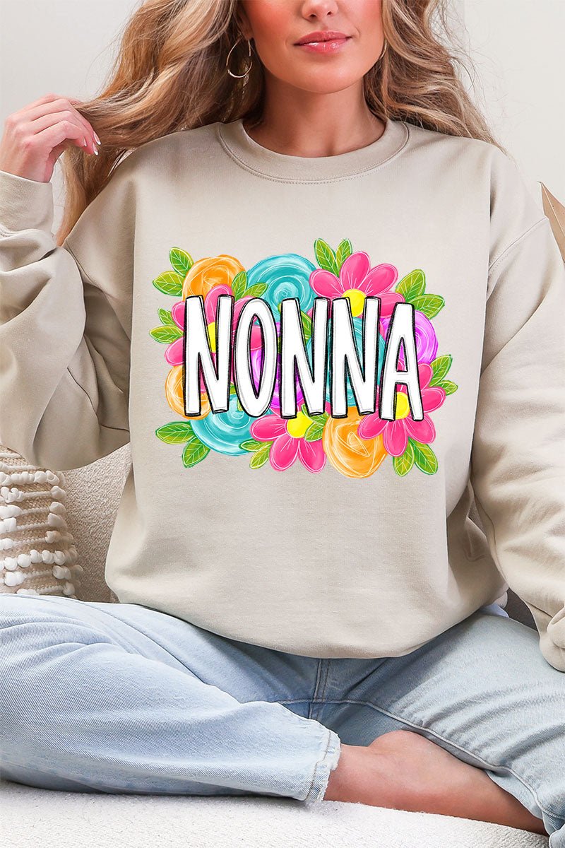 Personalized Mother's Day Bloom Heavy Blend Crew Sweatshirt *Choose Your Name - Wholesale Accessory Market