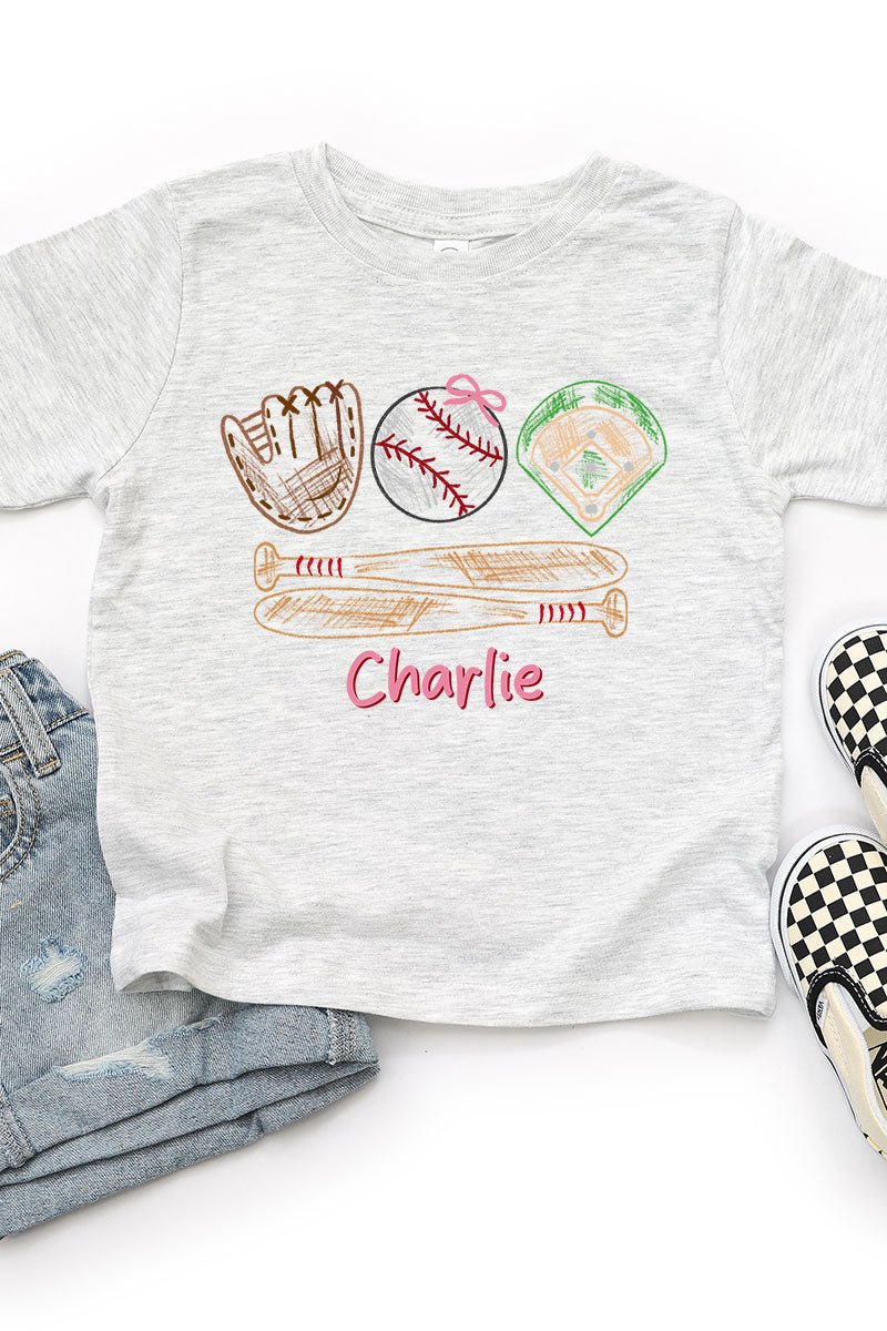 Toddler Personalized Grand Slam Kid Fine Jersey Tee *Personalize Your Name - Wholesale Accessory Market