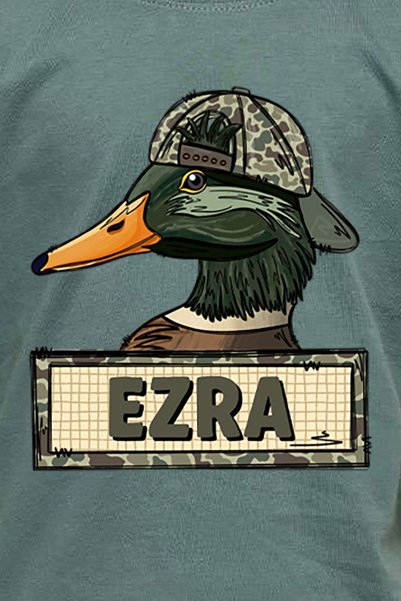 Toddler Personalized Little Mallard Fine Jersey Tee *Personalize Your Name - Wholesale Accessory Market