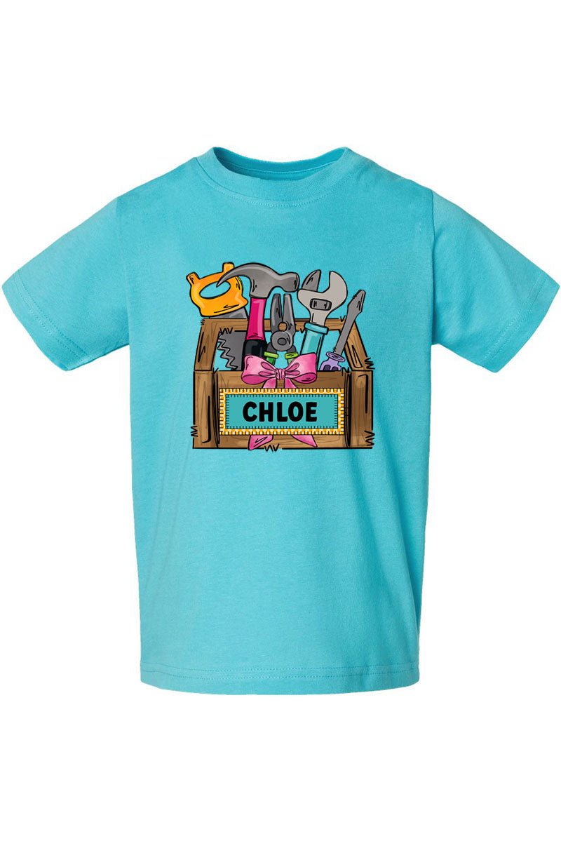 Toddler Personalized Coquette Little Fixer Fine Jersey Tee *Personalize Your Name - Wholesale Accessory Market