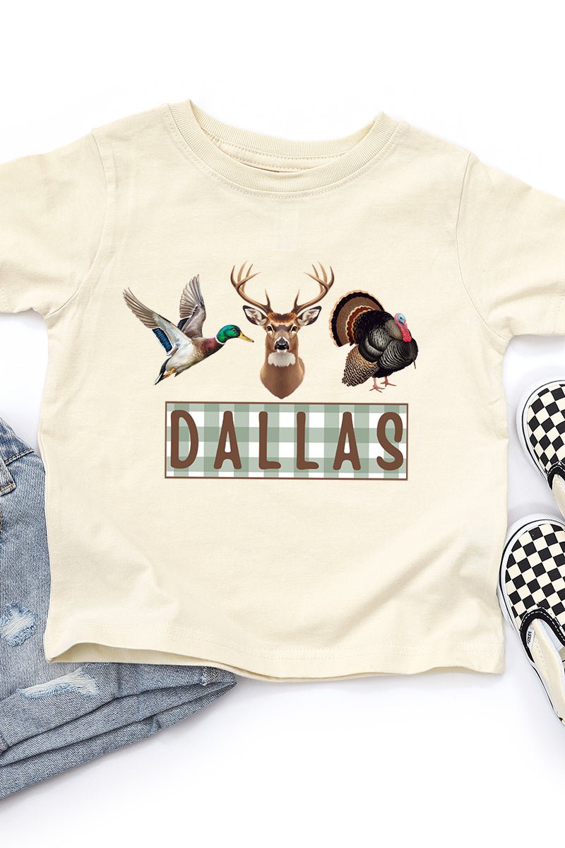 Toddler Personalized Hunting Trio Fine Jersey Tee *Personalize Your Name - Wholesale Accessory Market