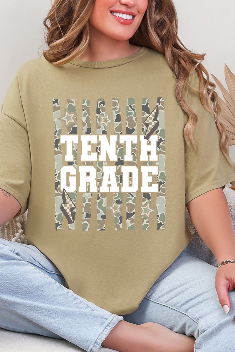 Camo School Era: Sixth To Tenth Grade Short Sleeve Relaxed Fit T-Shirt *Choose Your Grade - Wholesale Accessory Market