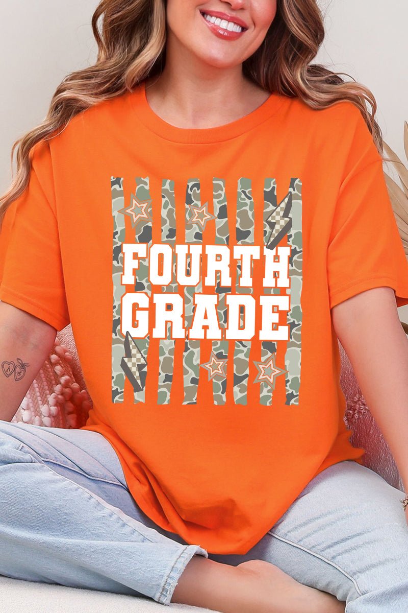 Camo School Era: Pre-K To Fifth Grade Short Sleeve Relaxed Fit T-Shirt *Choose Your Grade - Wholesale Accessory Market